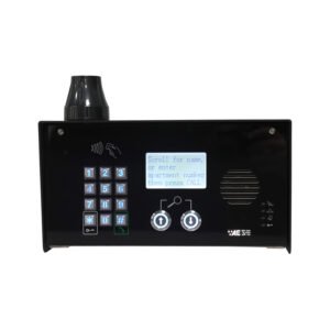Multi Resident 4G Cellular Callbox w/LCD Screen, Powder Coat Pedestal Callbox with Keypad