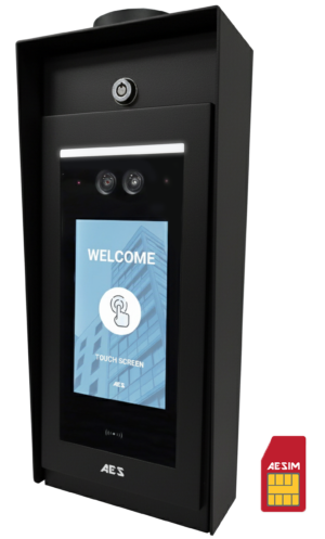 Multi Resident IP Video Callbox w/Touchscreen, Powder Coat Imperial incl built-in 4G Cellu