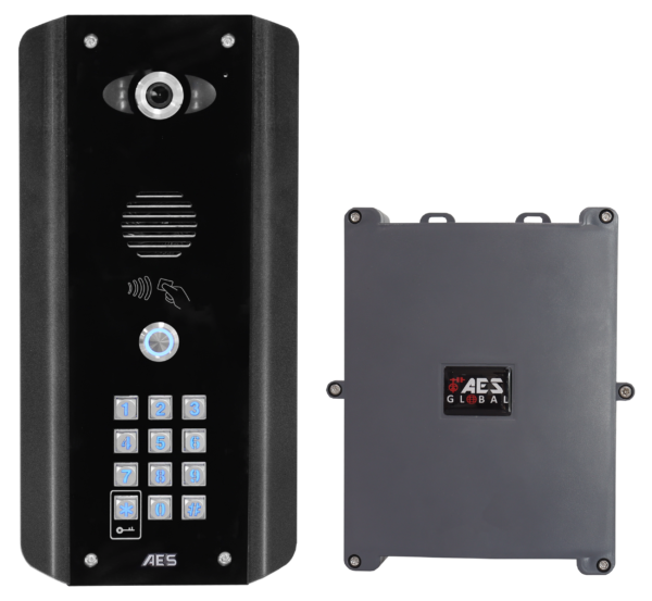 AES Opyn Pro 4G video callbox with keypad and prox reader