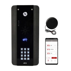 1 button Prime EDGE 4G Cellular Powder Coat Architectural Callbox with Keypad and Prox 125